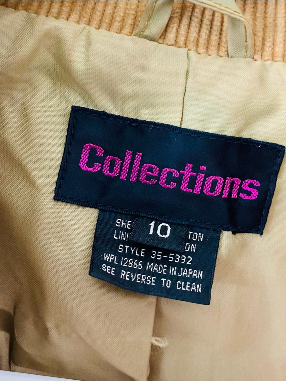 VINTAGE COLLECTIONS Corduroy Blazer Jacket - Picture 5 of 6